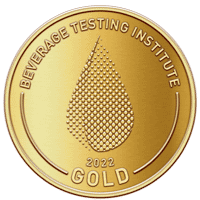 Selo medalha de ouro do Beverage Testing Institute 2022