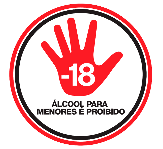 Selo proibido álcool para menores